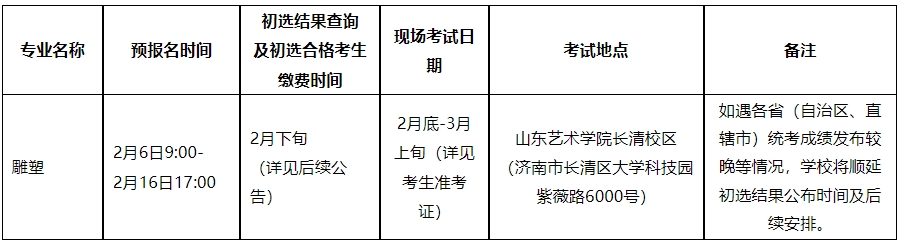 山东艺术学院2024年本科校考报考费